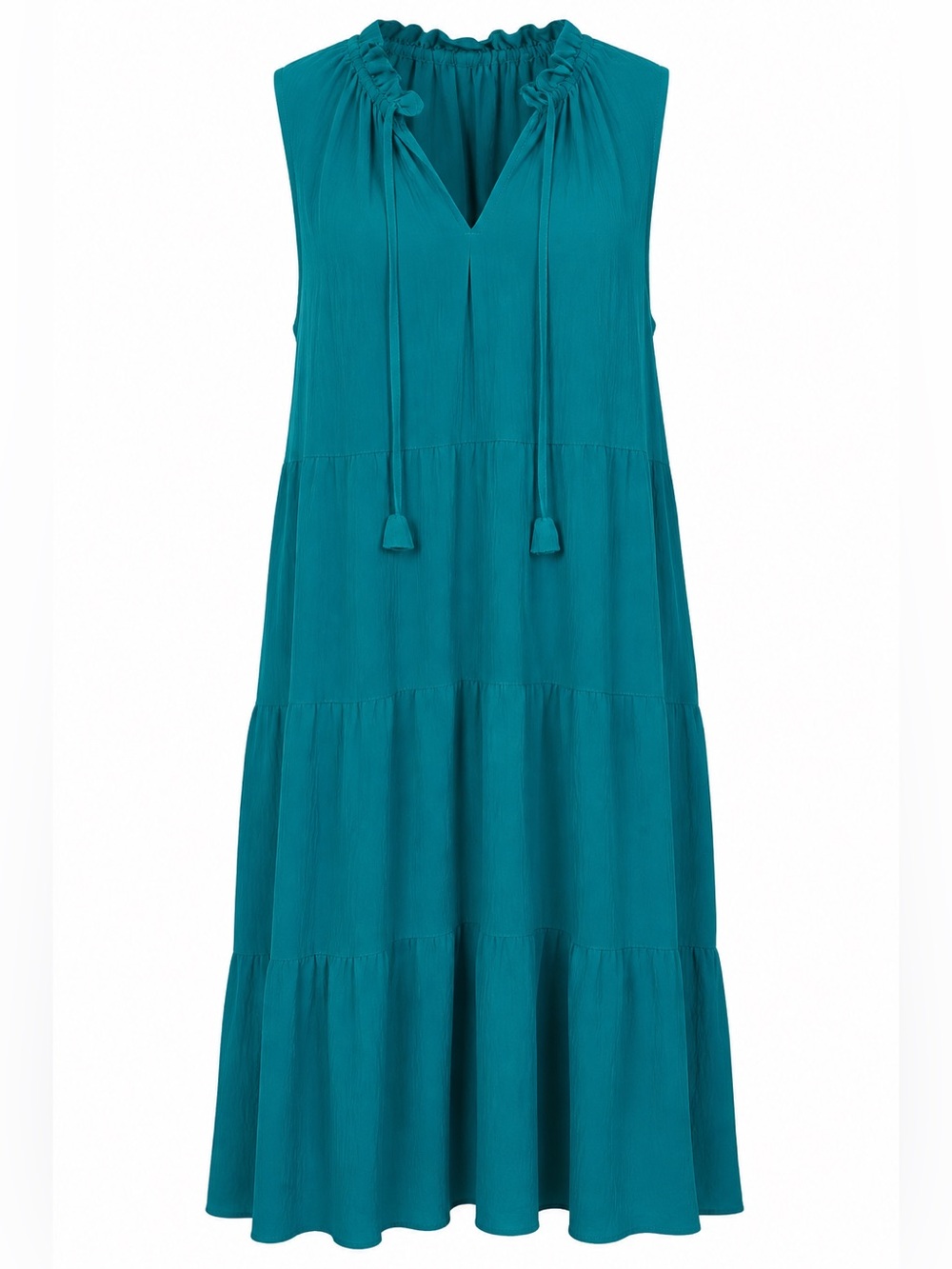 Max Studio London Teal Tiered Sleeveless Maxi Dress Size 3X NWT